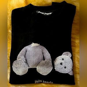Palm angels Mens sz Medium Tshirt cotton kill bear ice black white short sleeve
